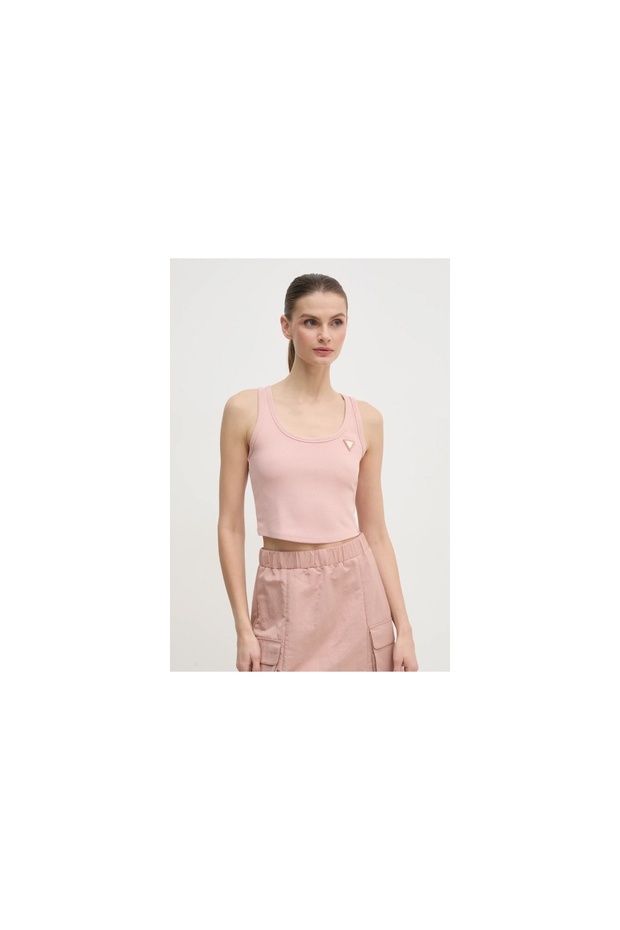 COLETTE RIB CROP TAN - 1