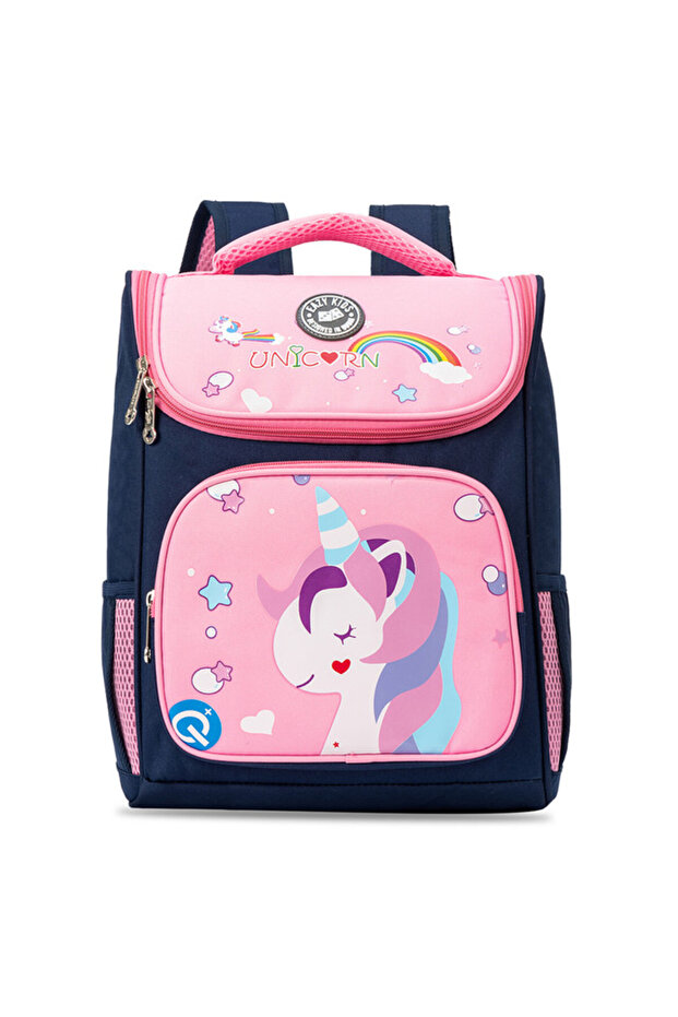 - Back to School - 16" Unicorn School Backpack - Pink