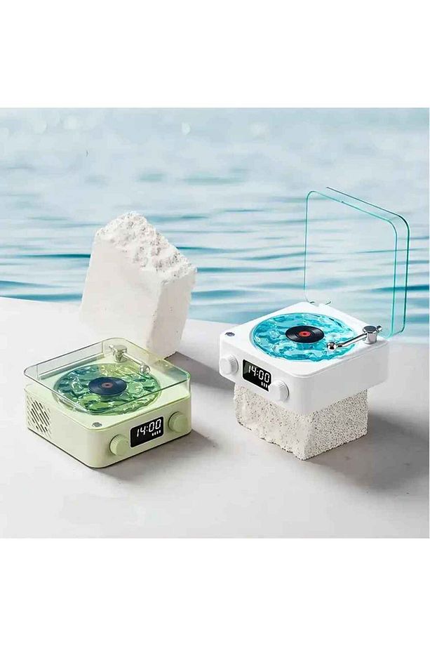 Bluetooth Plak Çalar YEŞİL - 3