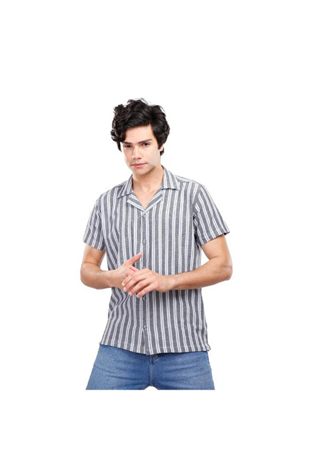 قميص رجالي كاجوال 1200250 2xl-أزرق