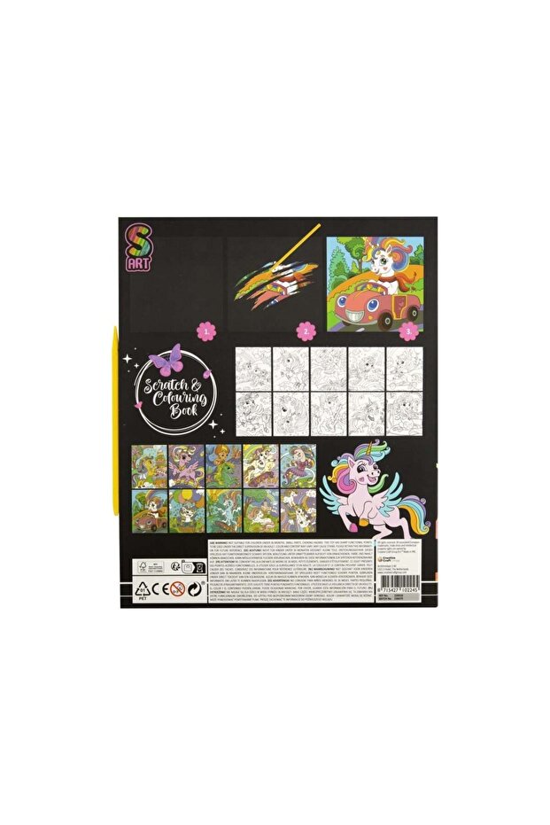 Creative coloring and scratch set, unicorn Unicorn - 2