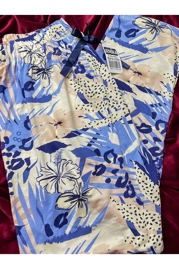 Viskon Uzun Alt 2 Li Set Pijama - 2