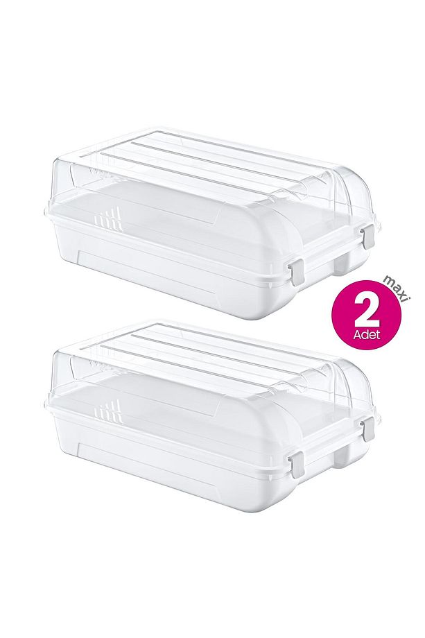 2'li Set Erkek Beyaz Ayakkabı Kutusu - 4