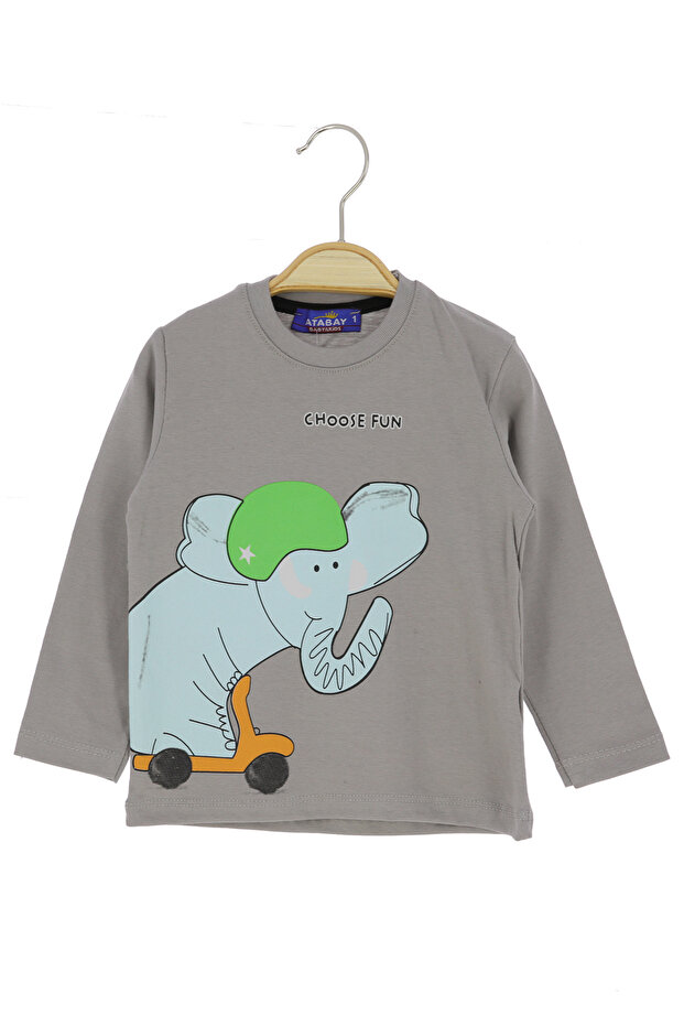 Boy's Sweatshirt - Elephant Design