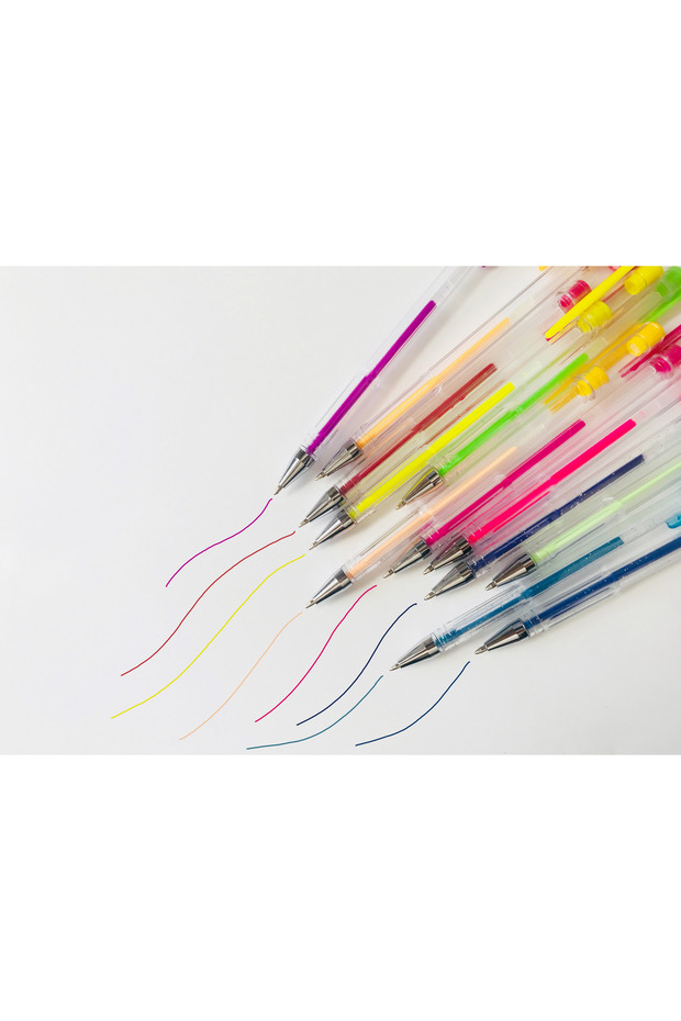 Sada 18 gelových per - 3