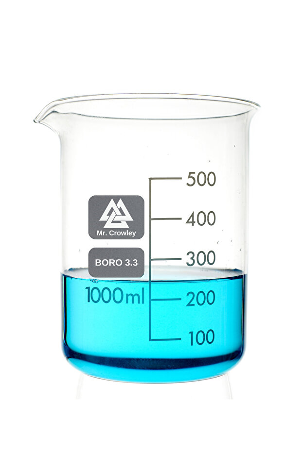 Cam Beher 1000 ml Kısa Form Isıya Dayanıklı - 3