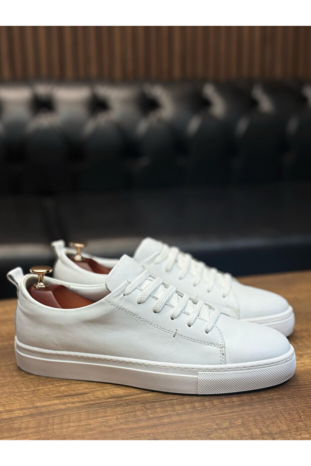 حذاء رياضي جلدي مسطح - 5