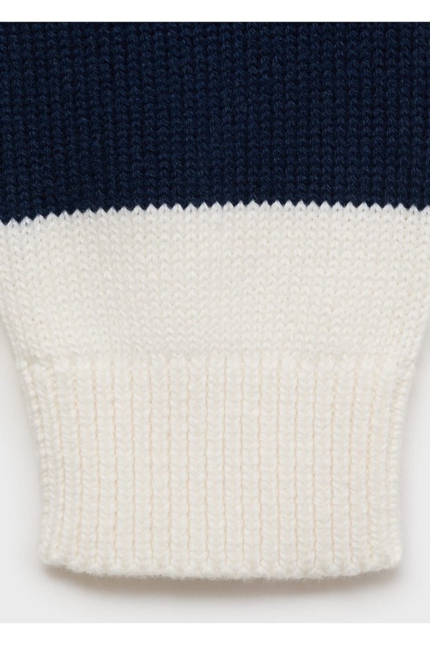 Çizgili triko kazak - 7