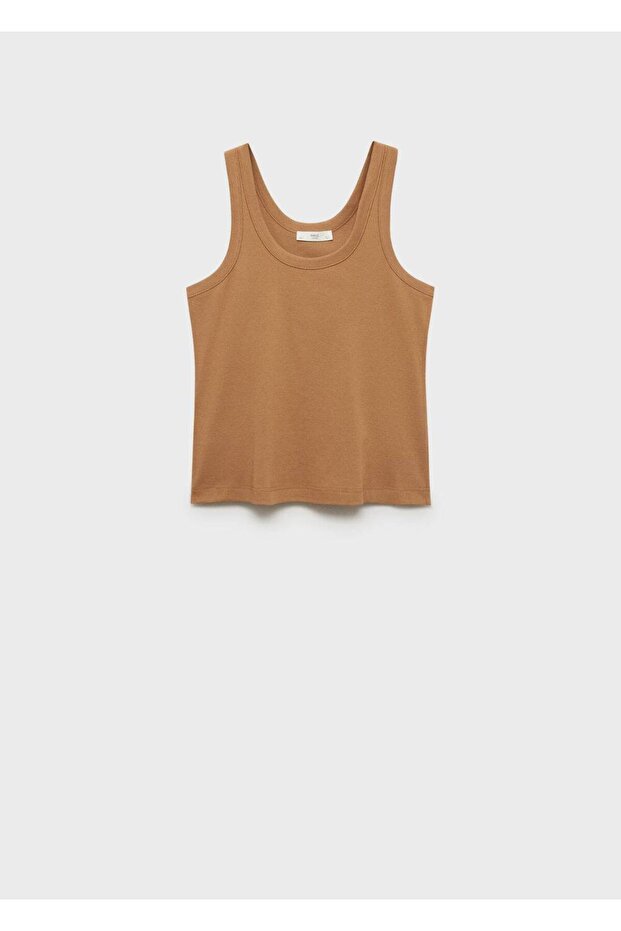 %100 pamuklu askılı bluz - 1