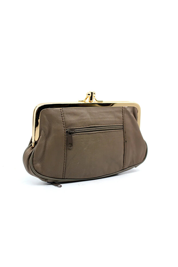 Genuine Leather Women's Wallet with Clip