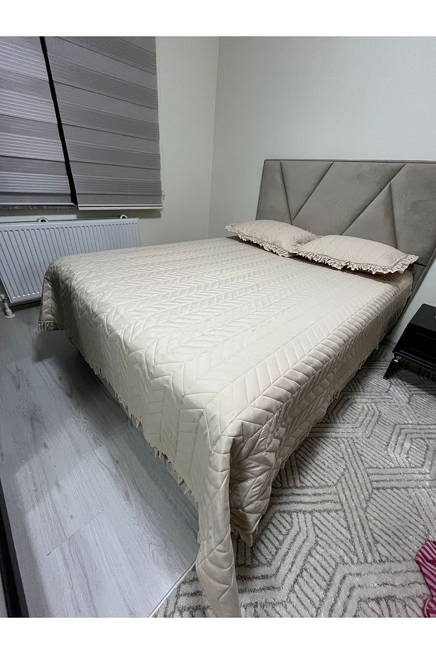 Nevresimhome fırfırlı elyaflı çift kişilik yatak örtüsü - 3