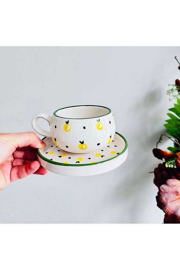 Seramik El Yapımı Filtre/Nescafe Kahve Fincanı - 1