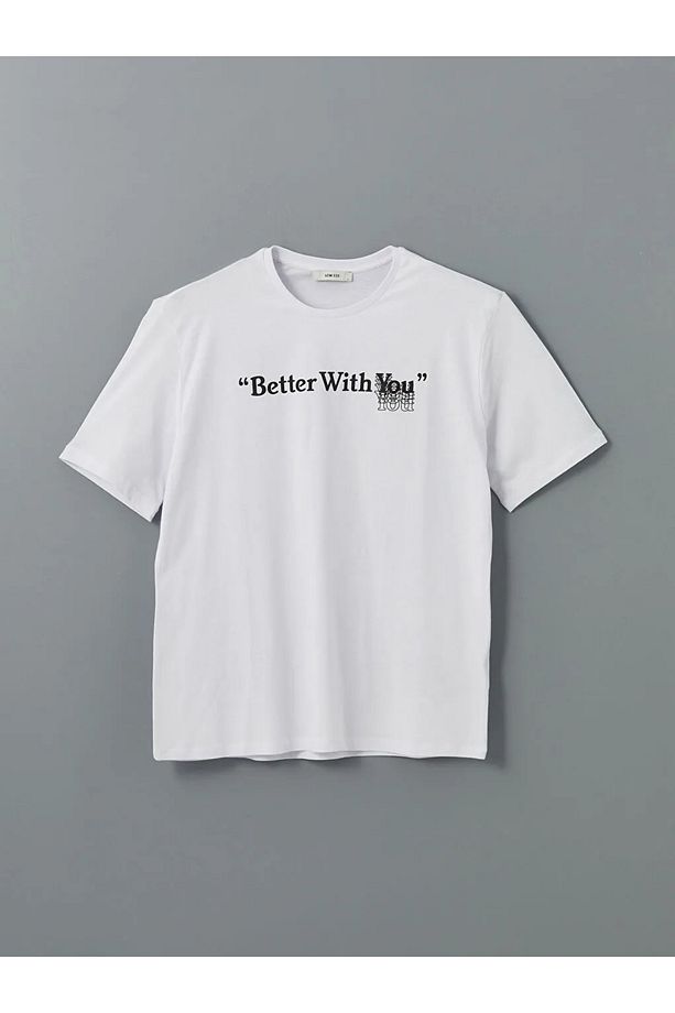 LCW ECO Beyaz Standart Kalıp Erkek Şortlu Pijama Takımı - 2