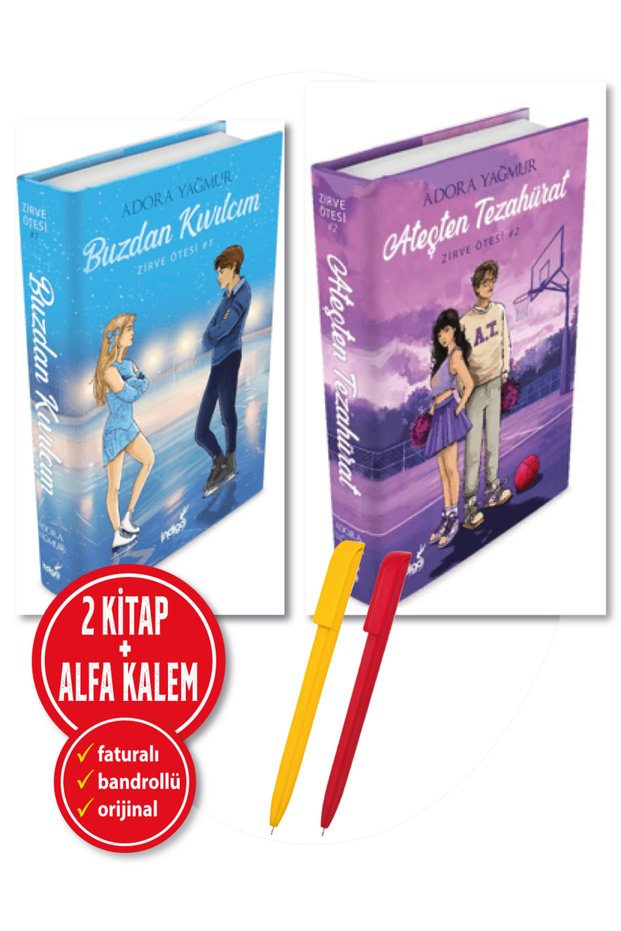 Alfa Kalem+</DNTCTMS> (CİLTLİ)- Cheer from the Fire+Spark from the Ice Zirve Ötesi Serisi</DNTCTMS> 1-2 ( Adora Yağmur)-New