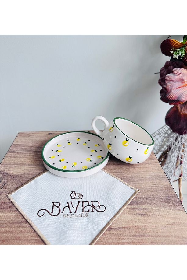 Seramik El Yapımı Filtre/Nescafe Kahve Fincanı - 5