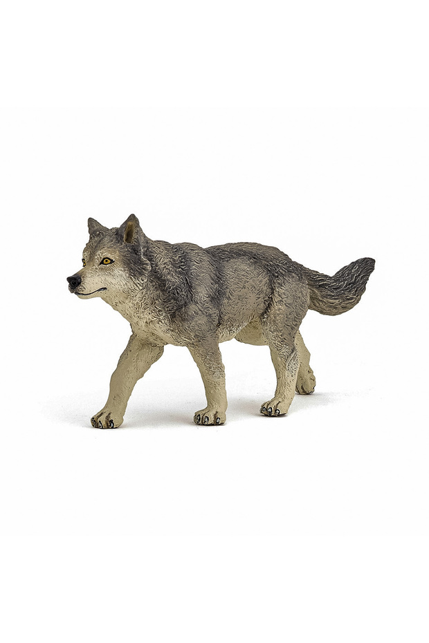 GREY WOLF FIGURINE - 1