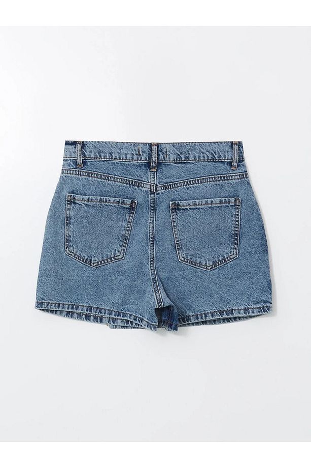 LCW Jeans Standart Fit Kadın Jean Şort Etek - 2