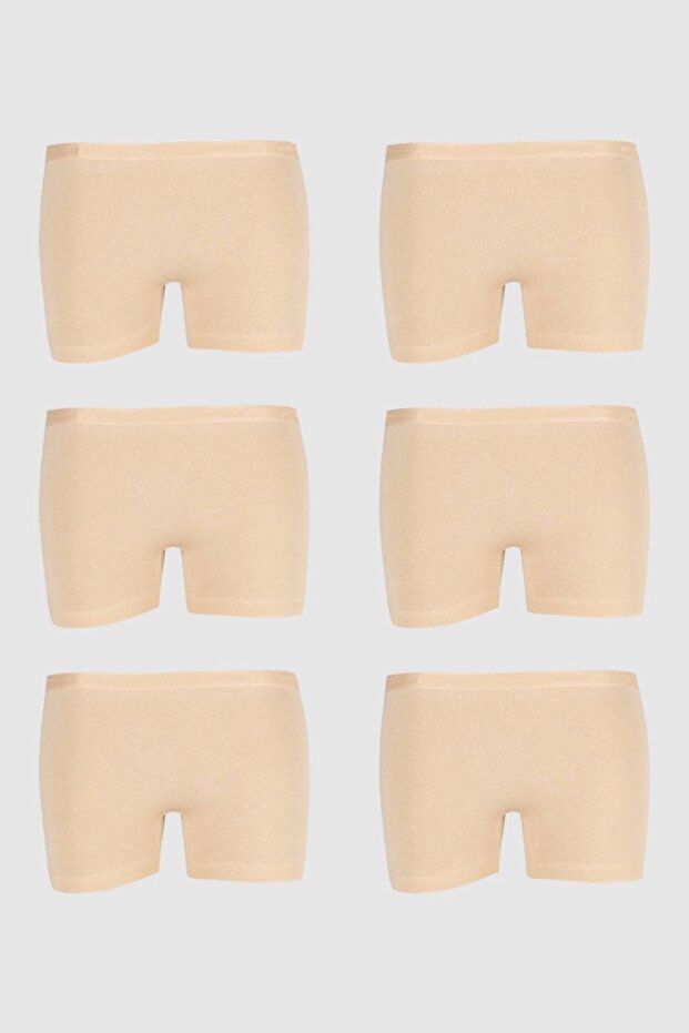 Likralı Mini Külot Şort 6'lı - 2