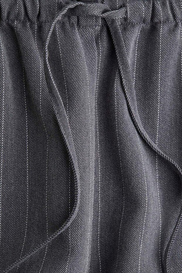 Twill drawstring trousers - 5