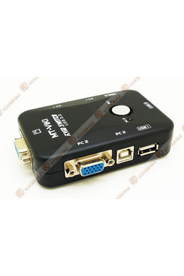 2 Port Usb Kvm Switch 2 Pc Kasa Tek Kontrol Bilgisayar Laptop - 8