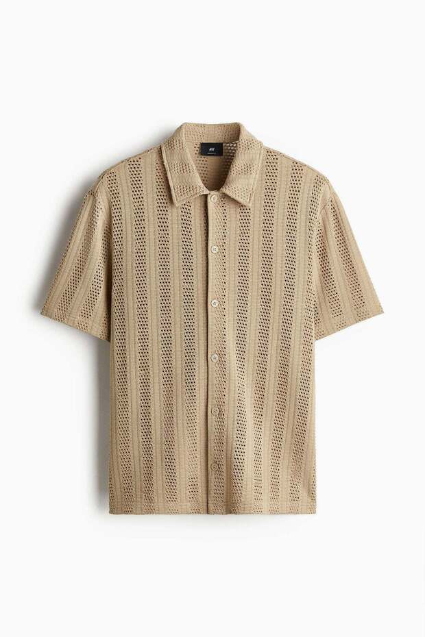 Regular Fit Jacquard-knit shirt