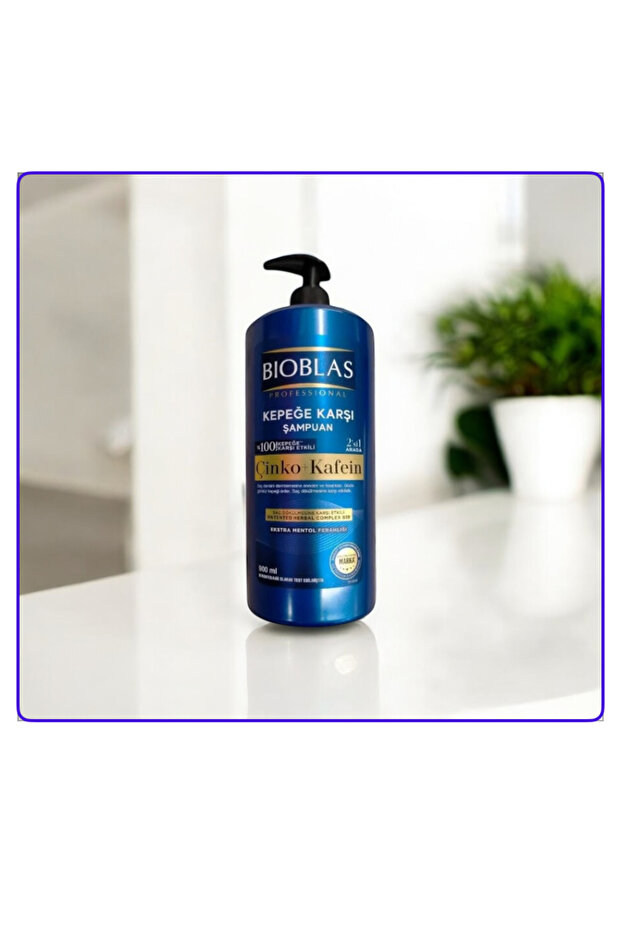 Professional 900 ML Zinc+Cafein Anti-Dandruff Shampoo - 100% Effective on Dandruff