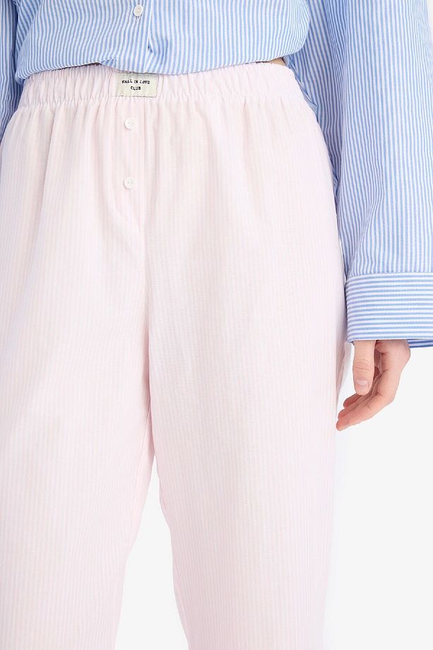Uzun Boy Poplin Pijama Altı-fall In Love E5769ax25sp - 5