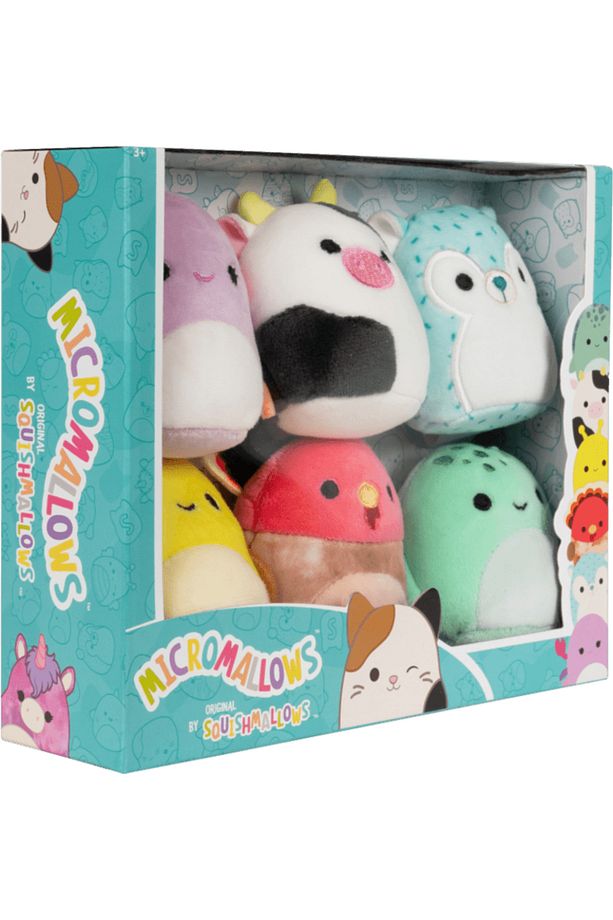 Micromallows Squishmallows Mini Yumuşak Peluş Oyuncak 6 lı Figür Seti - 6 CM - MODEL - 3 - 8