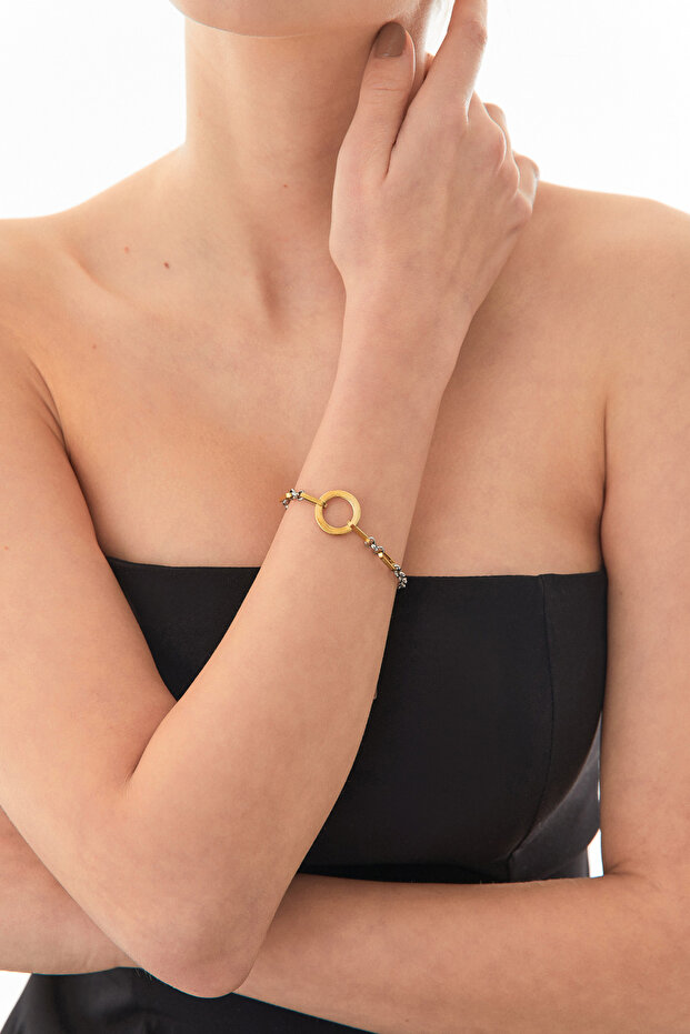 Halkalı Çelik Bileklik - 2