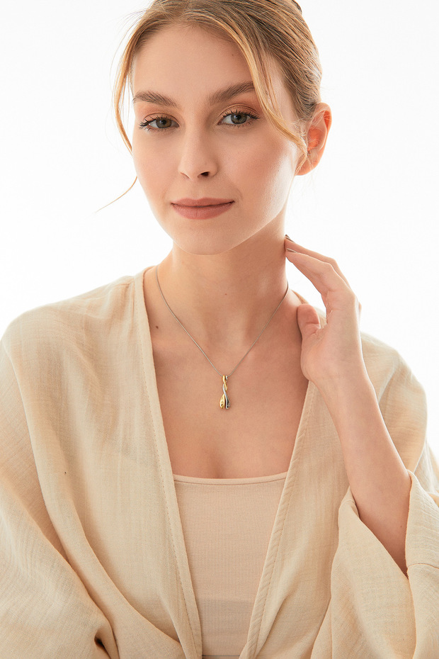 Sarmal Çelik Kolye - 1