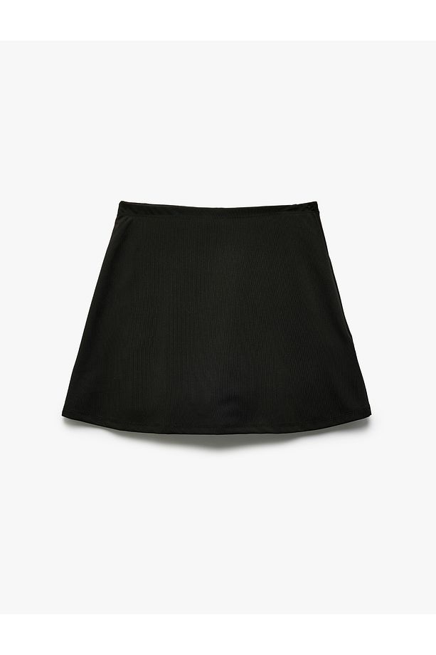 Yüksek Bel Slim Fit Spor Şort Etek - 4