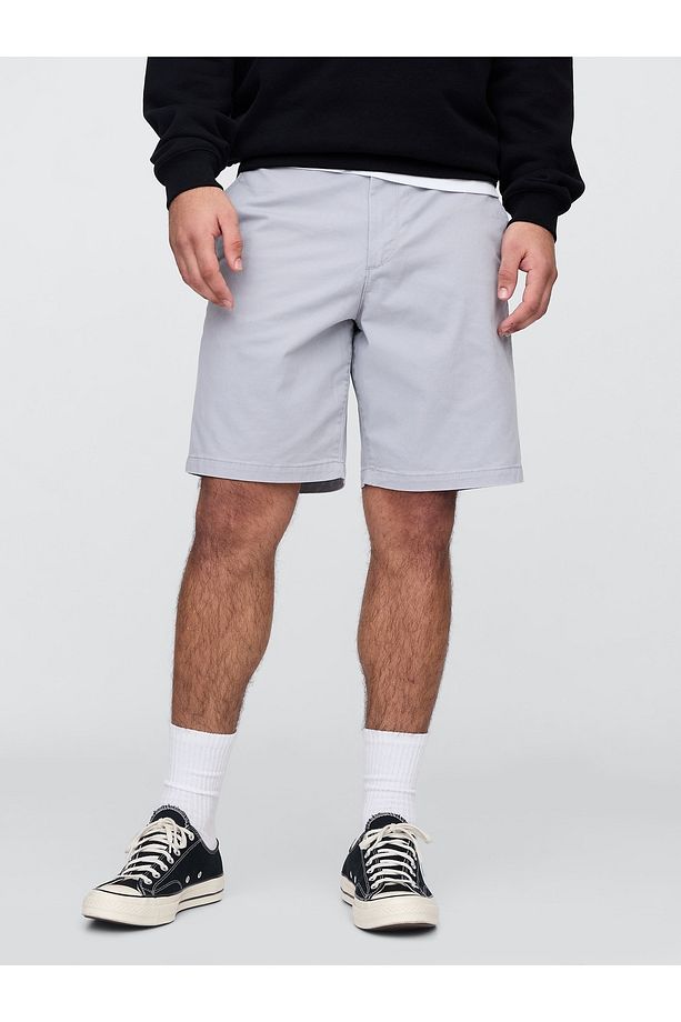 Erkek Siyah Essential Khaki Şort - 5