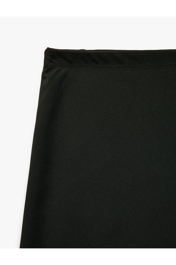 Yüksek Bel Slim Fit Spor Şort Etek - 6