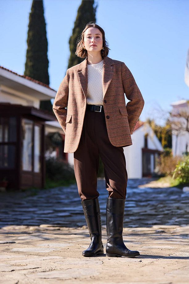KAZAYAĞI DESENLİ BLAZER - 2
