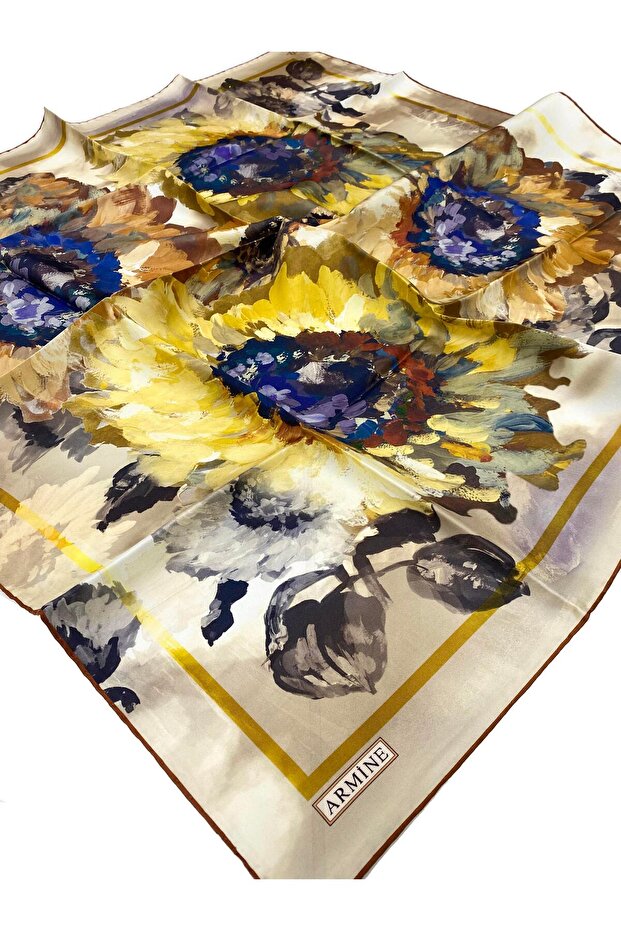 Eșarfă de mătase Tivil - 8951d-03 - 1