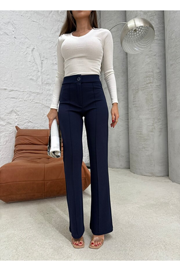 DÜĞMELİ PANTOLON - 1