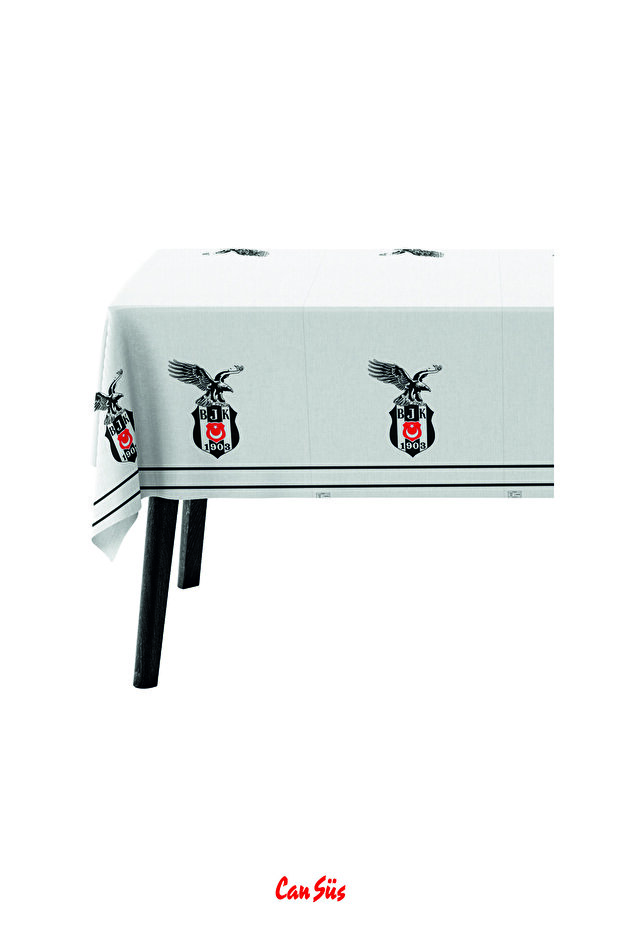 مفرش طاولة مطبوع عليه شعار BJK - 1