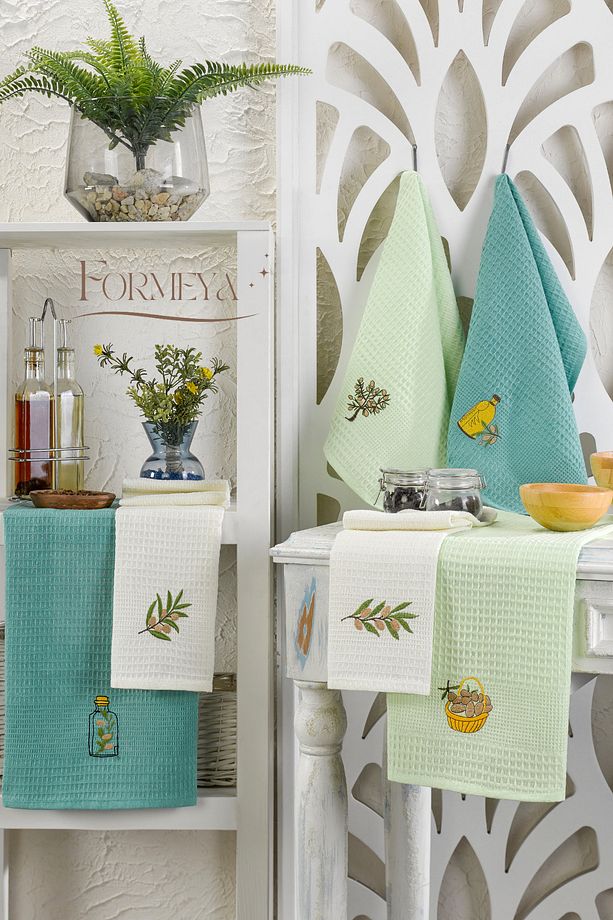 6'lı Mutfak Kurulama Bezi Waffle Desen 40x60 cm (6 adet) - 1