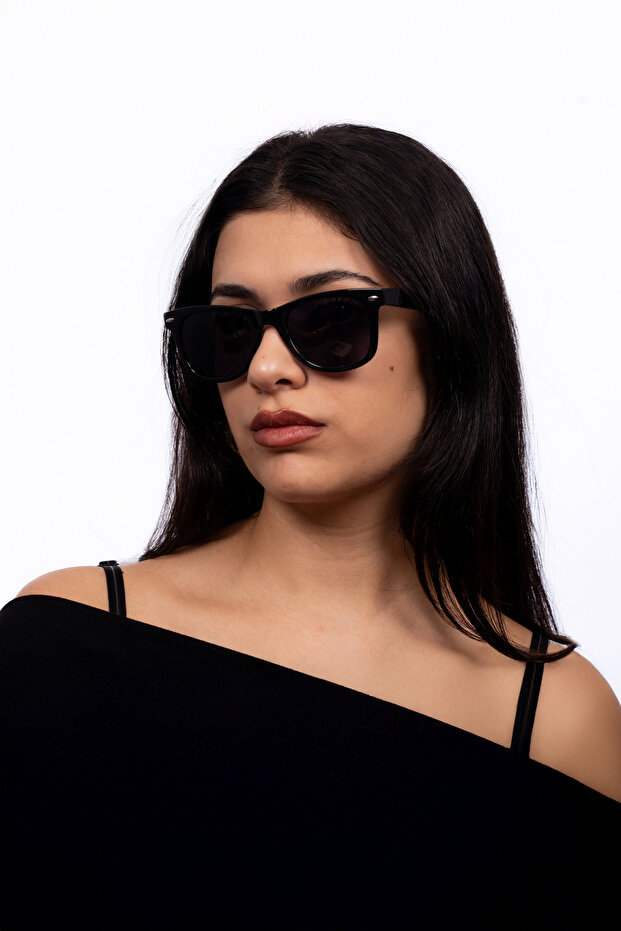 نظارة شمسية للجنسين من Wayfarer مائلة UV400