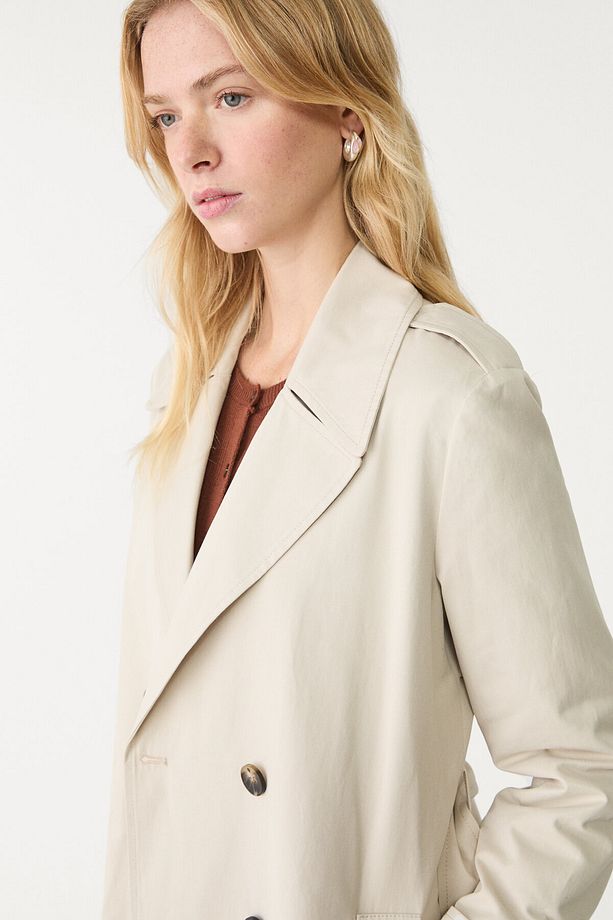 Kemerli basic regular fit trençkot - 4