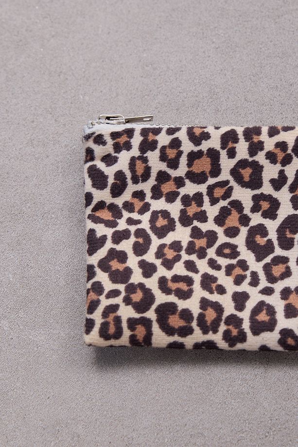 Leopar Desenli Mini Bez Cüzdan CZDN2004 - 3