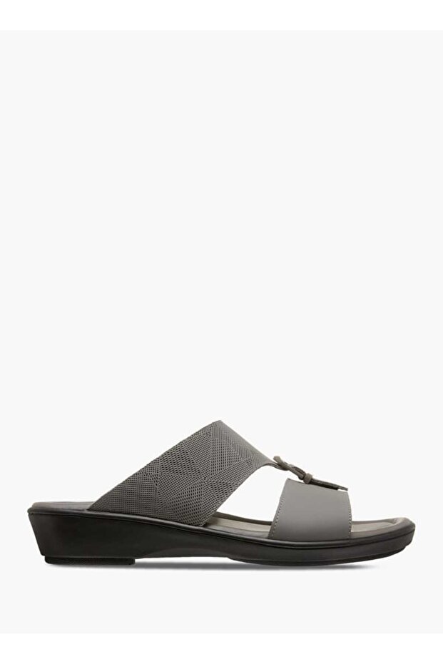 LBL by Shoexpress Textured Slip-On Arabic Sandals with Buckle Detail - 2