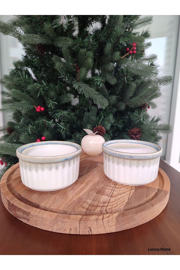 Kleby 2’li Sufle Kabı-Krem/Soil - 1