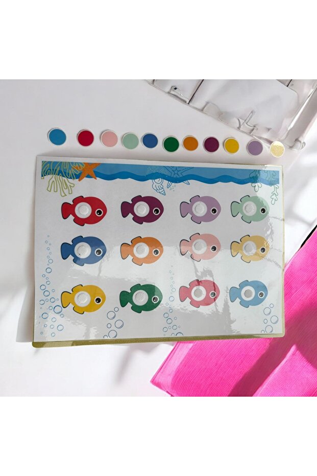 بطاقات نشاط الأطفال الذين يتعلمون الألوان
