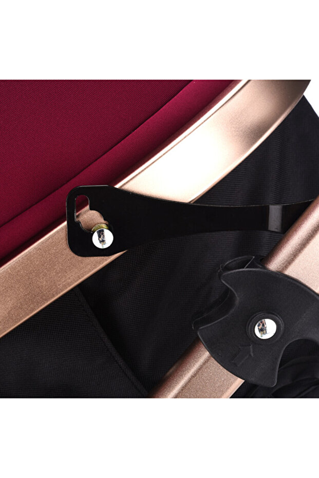 Teknum 3 in 1 Pram stroller-Wine - 4