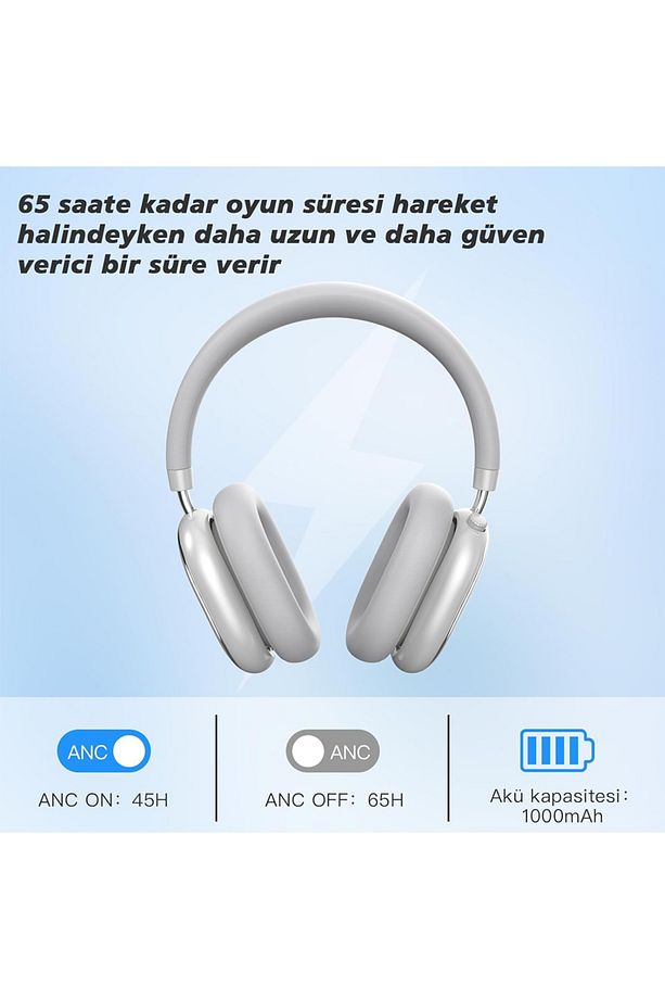 Hp5 Anc Kulak Üstü Kablosuz Bluetooth Kulaklık - 6