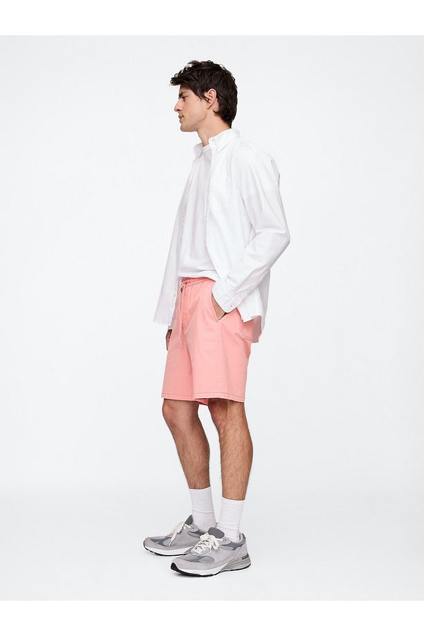 Erkek Pembe Twill Şort - 4