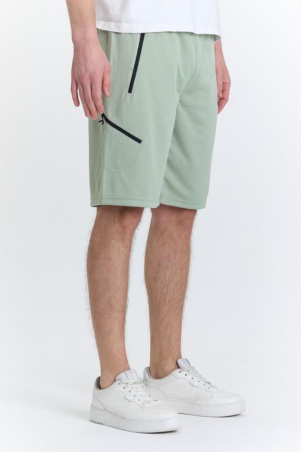 Erkek Polycotton Şort Yeşil 6051-Y - 3