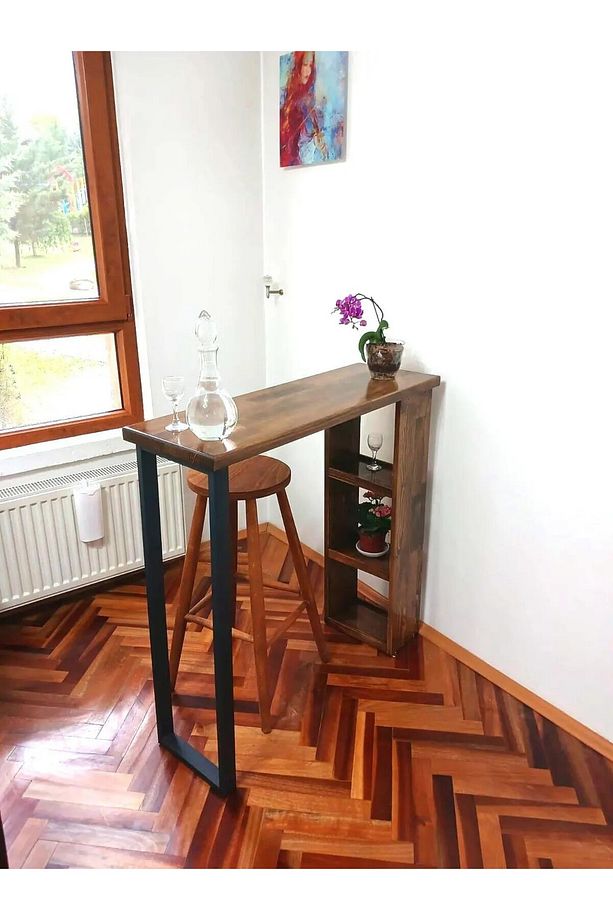 Ahşap Bar Masası Ahşap Mutfak Masası - 1