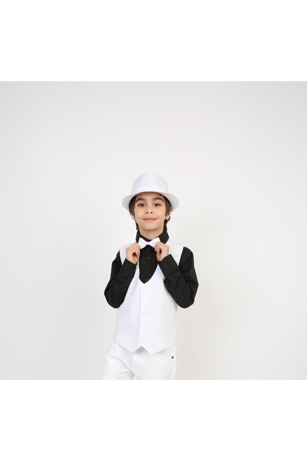 Boy's White Vest 23 April 29 October 10 November 19 May Performance Clothing